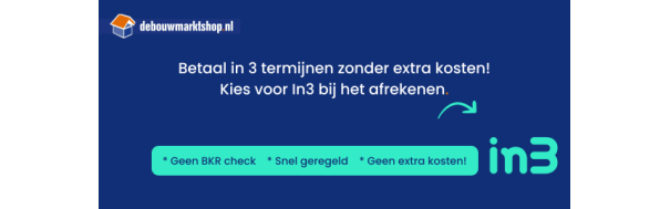 Gespreid betalen - Betaal in 3 termijnen